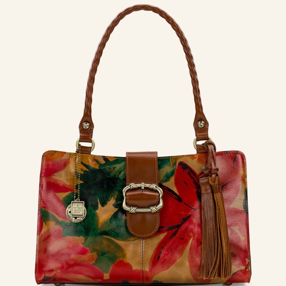 Patricia Nash Handbags - Patricia Nash Violina Floral Leather Handbag 15th Anniversary Tag Tassel Spring
